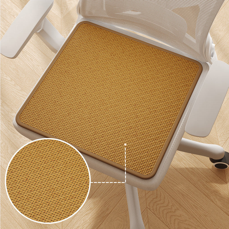Breathable Woven Rattan-Style Office Chair Seat Cushion Pad