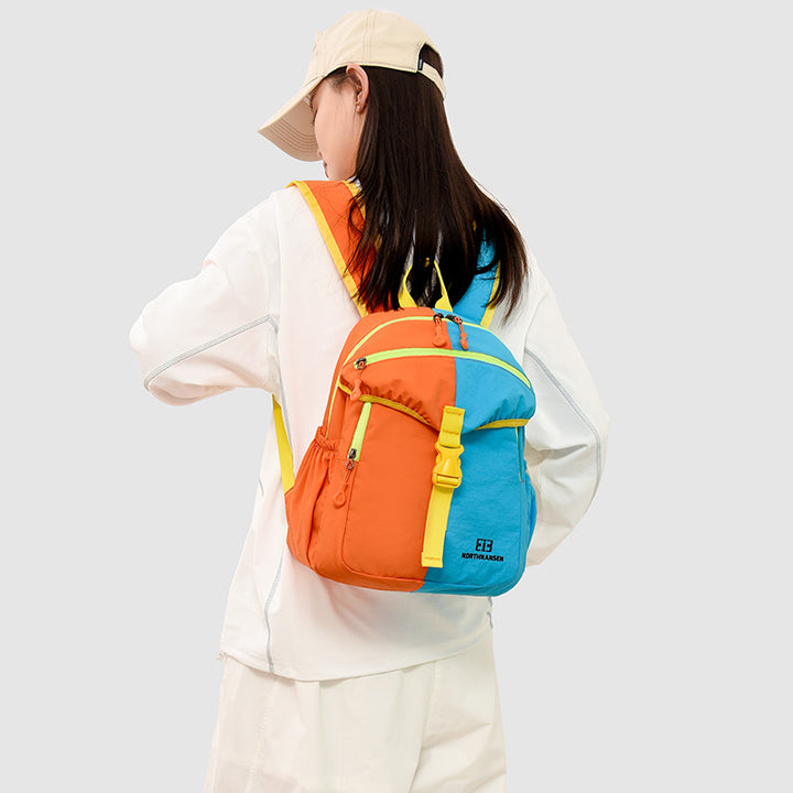 Color-Block Multi-Pocket Backpack Kalsten