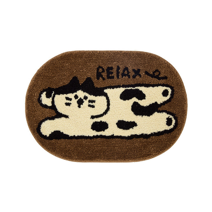Plush Cat-Themed Area Rug