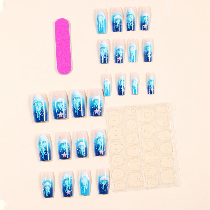 Marine-Themed Gel Nail Art Designs Kalsten