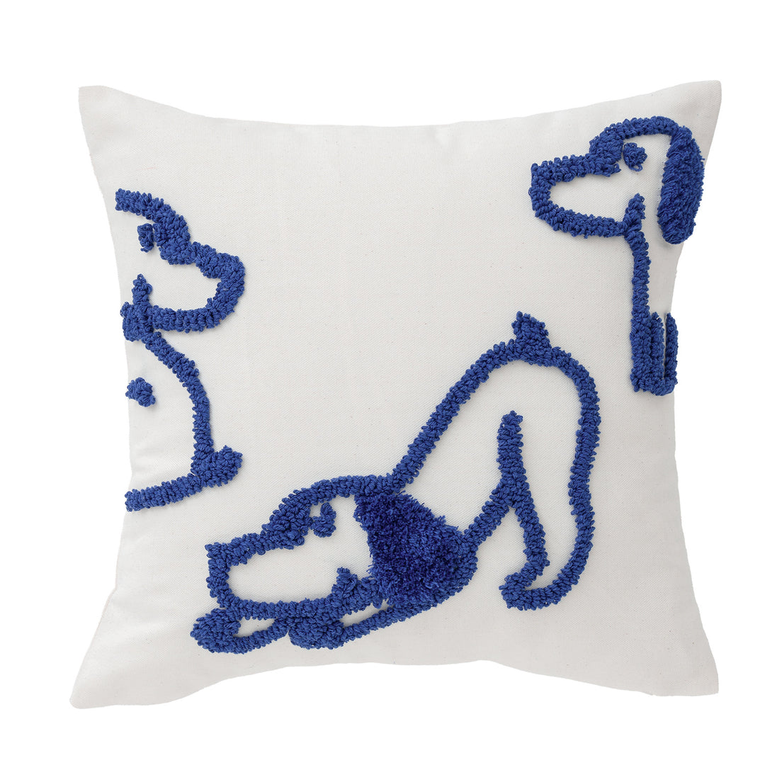 Woven decorative cushion