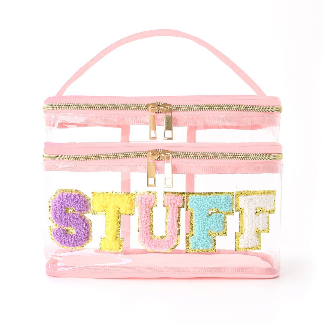 Plastic cosmetic box with two compartments Kalsten