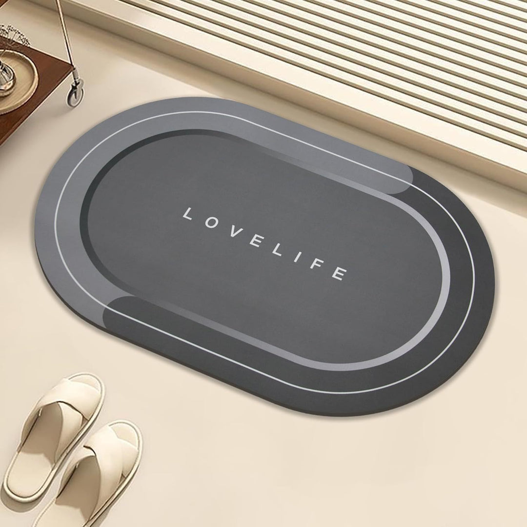 Modern Rectangular Non-Slip Bath Mat Kalsten