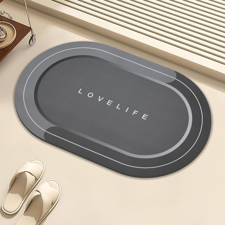 Modern Rectangular Non-Slip Bath Mat Kalsten
