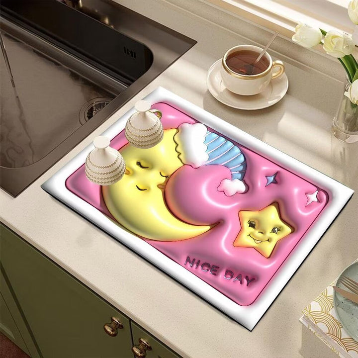 Cute Cartoon Dog-Themed Kitchen Mat Kalsten