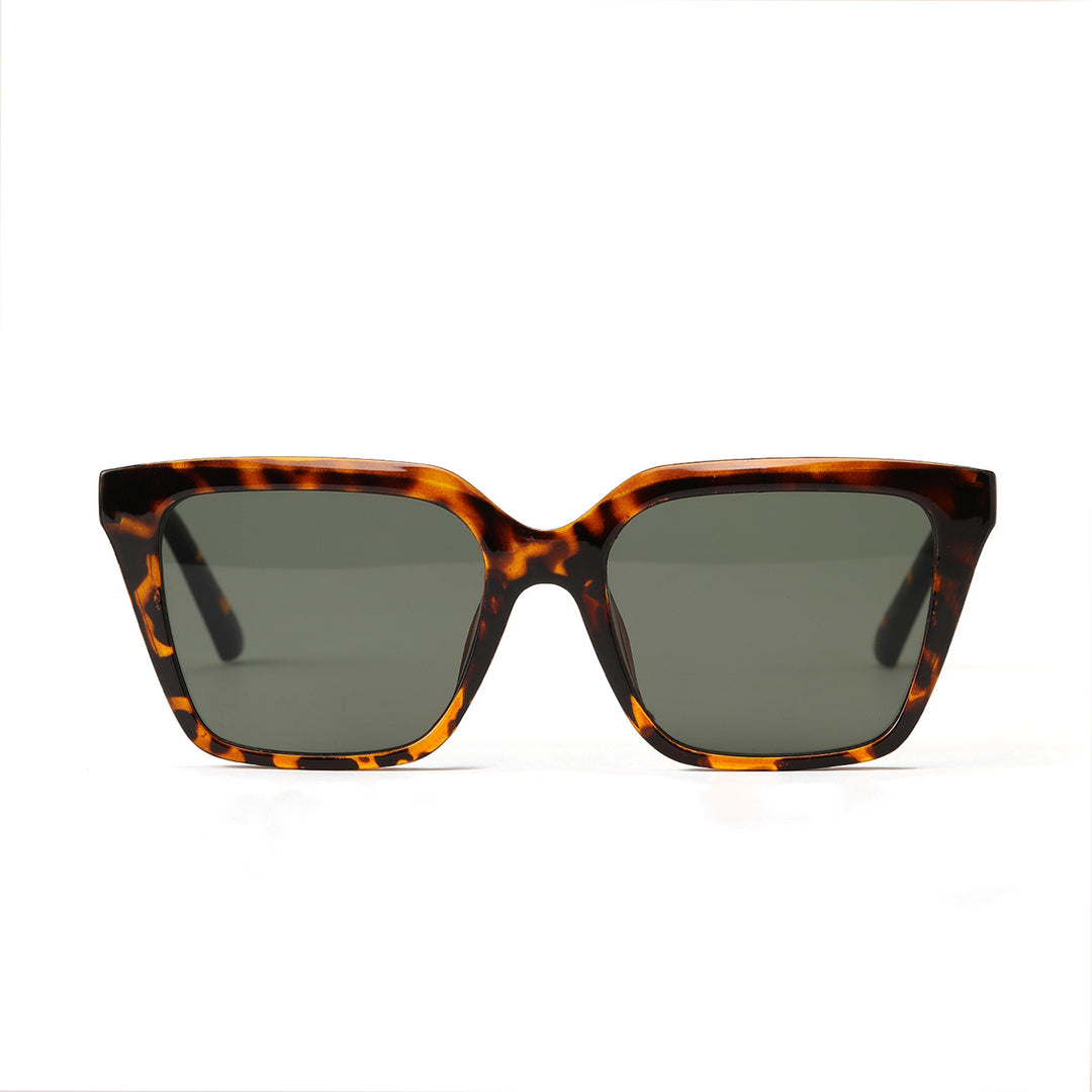 Women's geometric sunglasses with protective UV filter and stylish tortoiseshell design Kalsten
