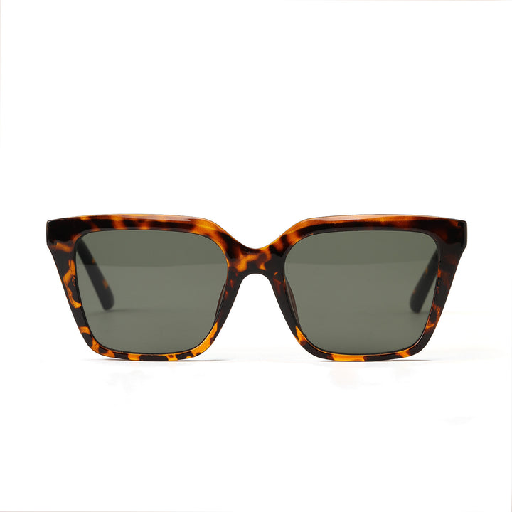 Women's geometric sunglasses with protective UV filter and stylish tortoiseshell design Kalsten