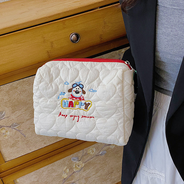 Cute Quilted Panda Clutch