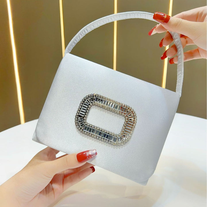 Stylish Satin Evening Handbag