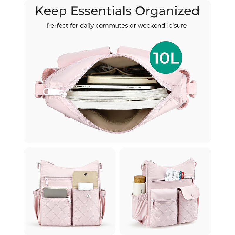 Stylish shoulder bag with multiple organizational compartments Kalsten