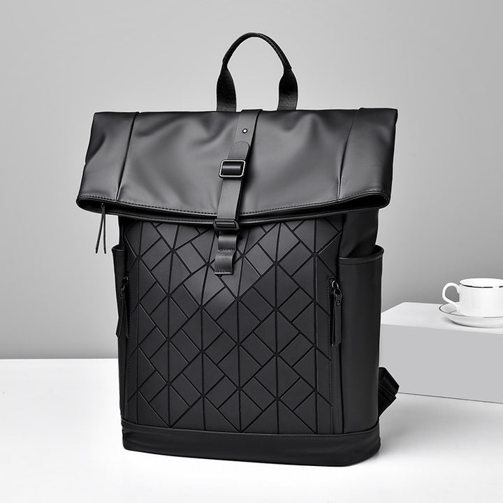 Stylish Geometric Patterned Backpack Kalsten