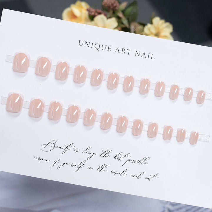 Elegant French Tip Acrylic Nail Design