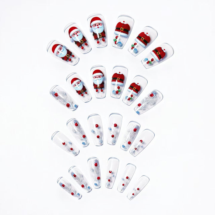 Christmas-Themed 3D Nail Art Kalsten