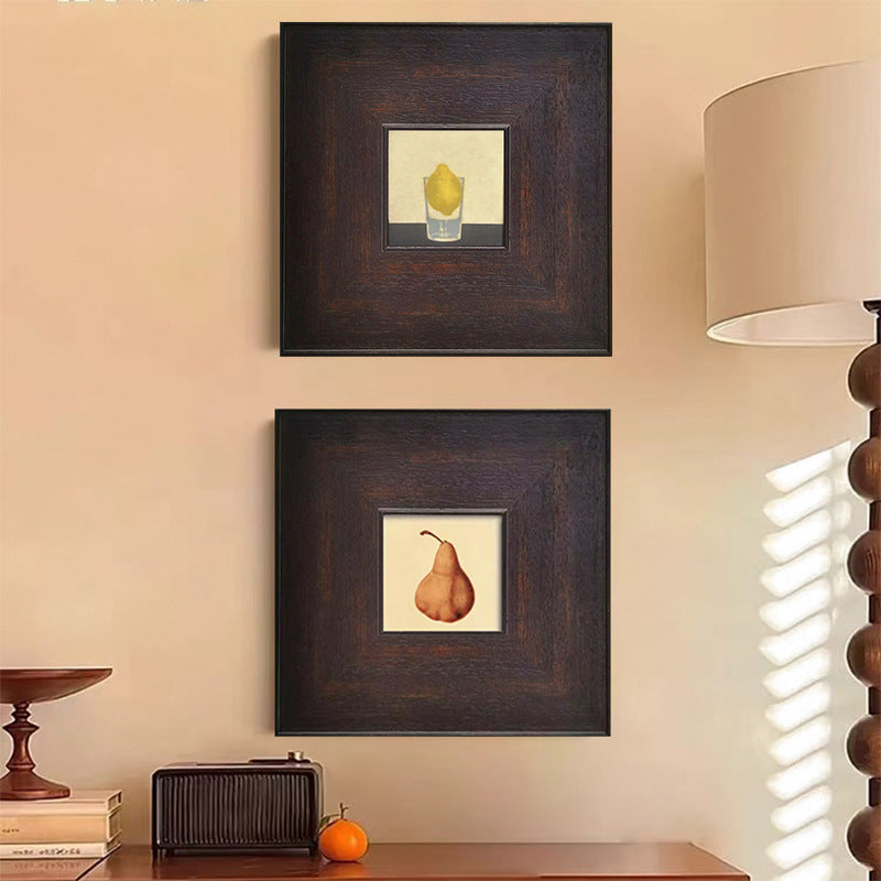 Framed Abstract Ink Artwork