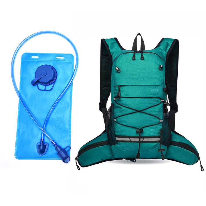 Sporty backpack with breathable mesh inserts and elastic carrying straps Kalsten
