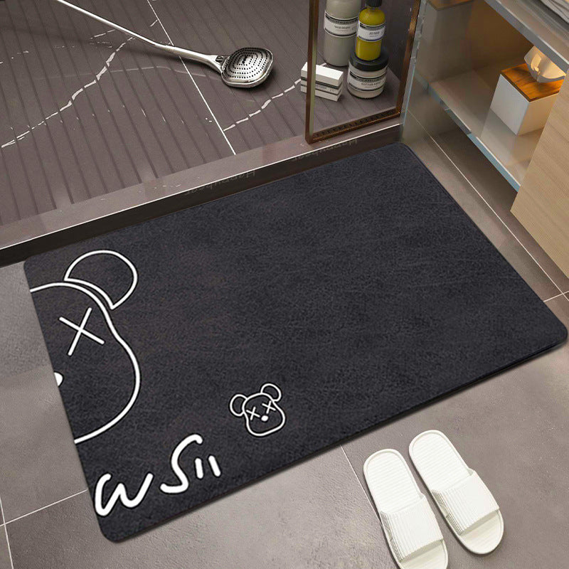 Cartoon-Themed Absorbent Bath Mat Kalsten
