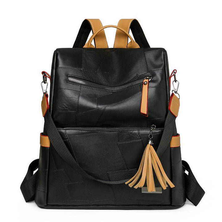 Textured Faux Leather Backpack Kalsten
