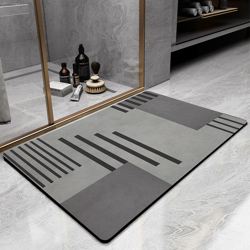 Modern Geometric Design Bath Mat