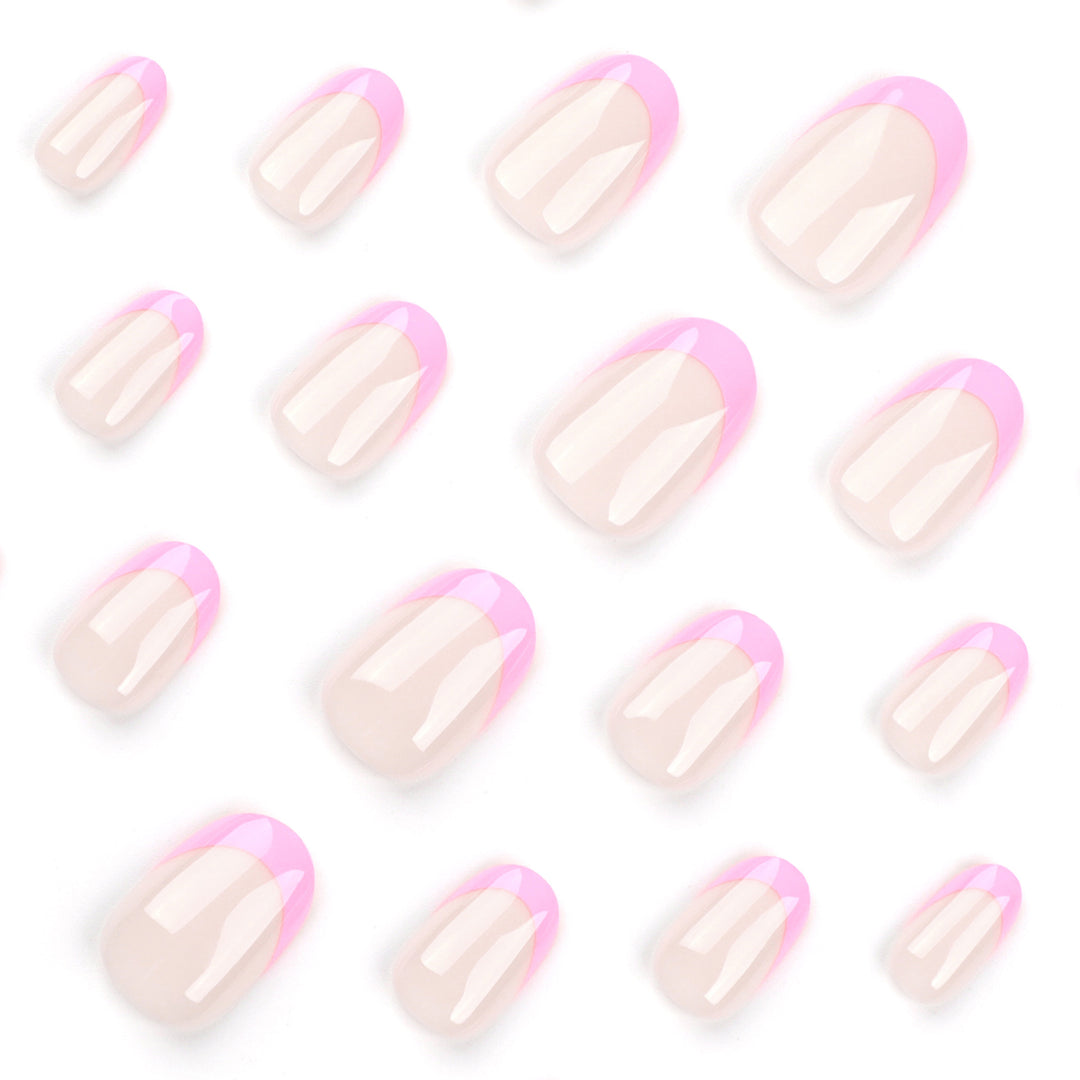 Artistic Nail Art with Gloss Finish and Elegant French Tip Kalsten