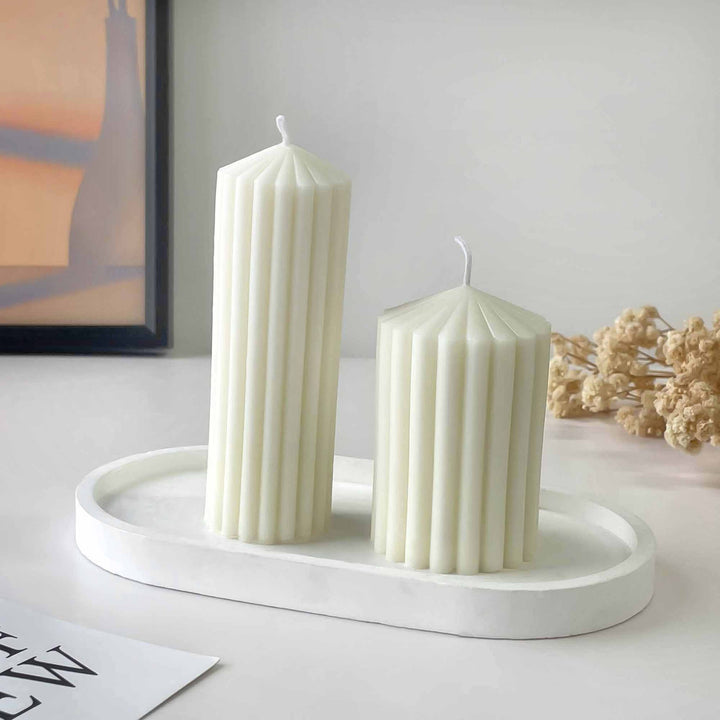 Sculpted Column Candle