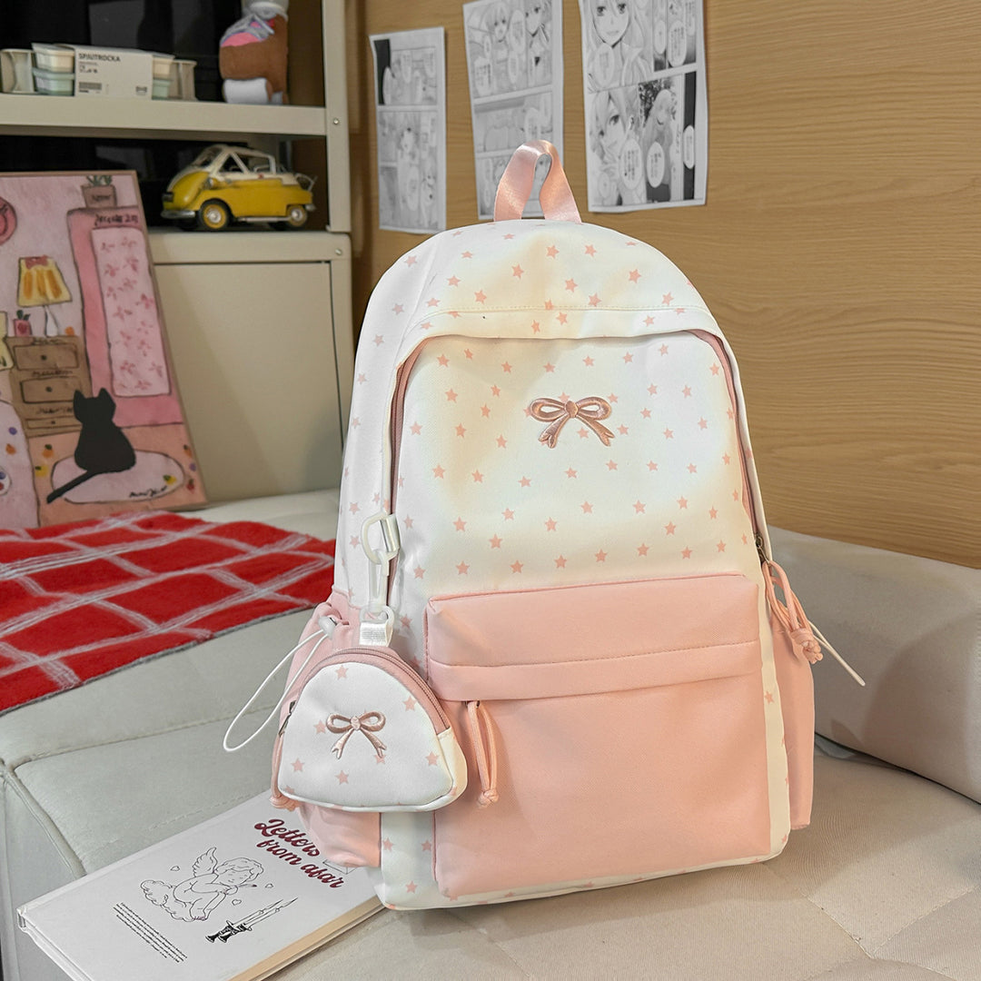 Playful Bow-Embellished Backpack Kalsten