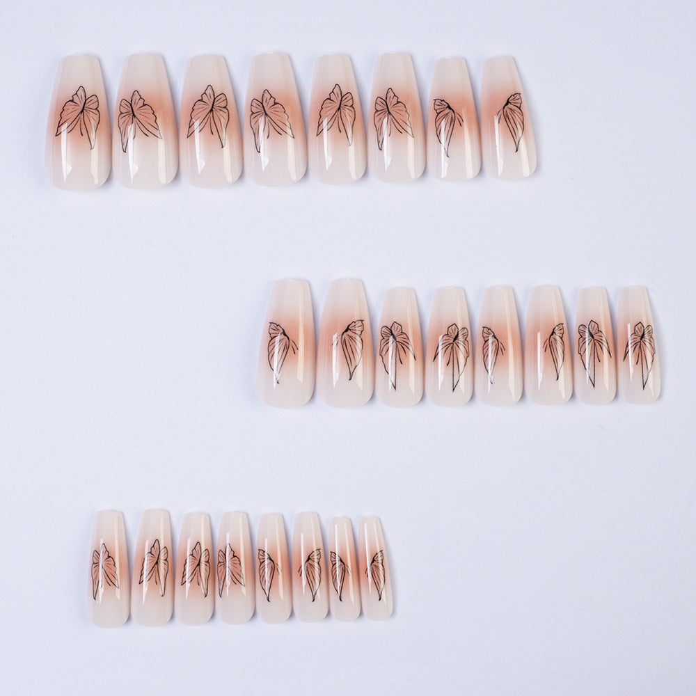 Modern Style Artificial Nails with Butterfly Design Kalsten