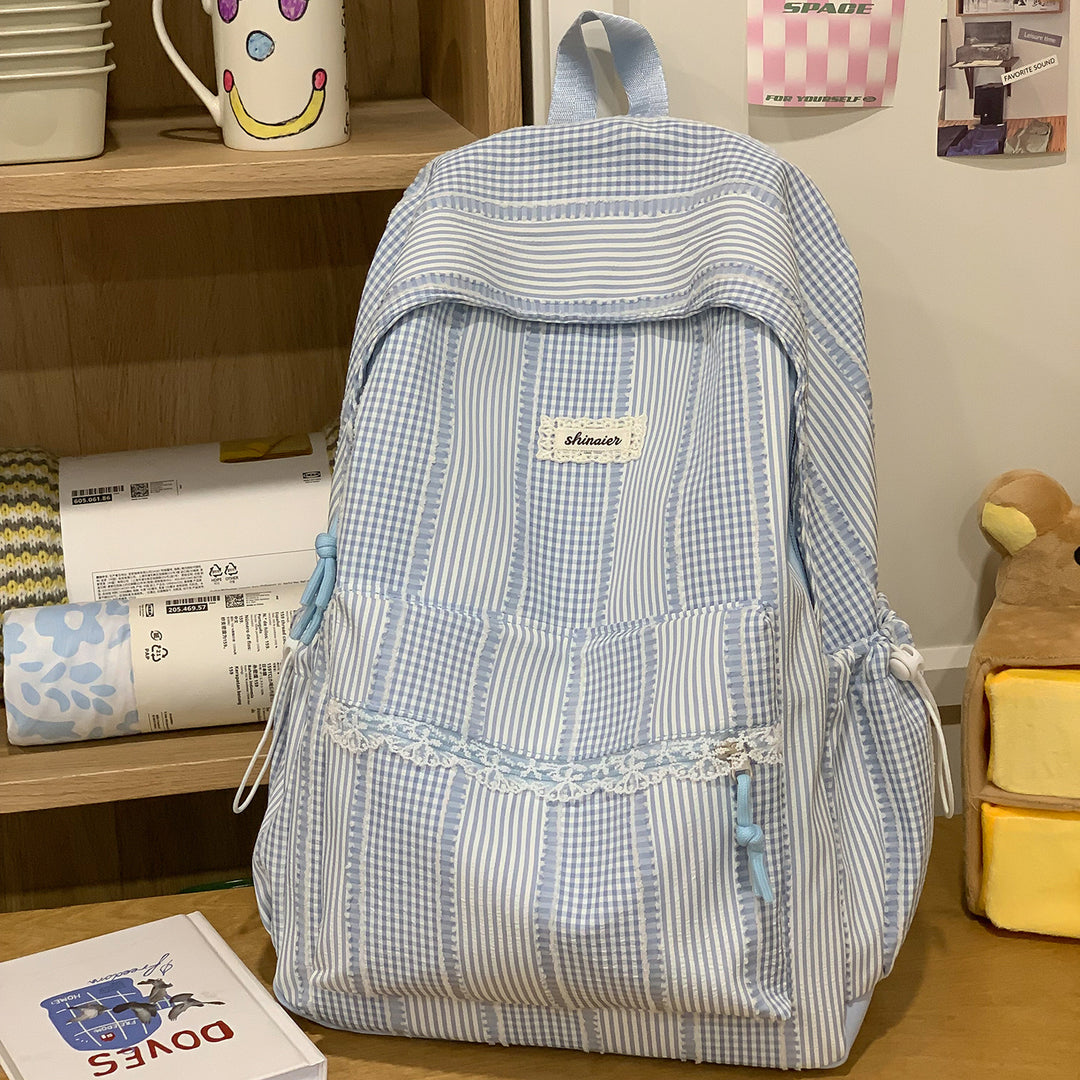 Cute Striped Backpack Kalsten
