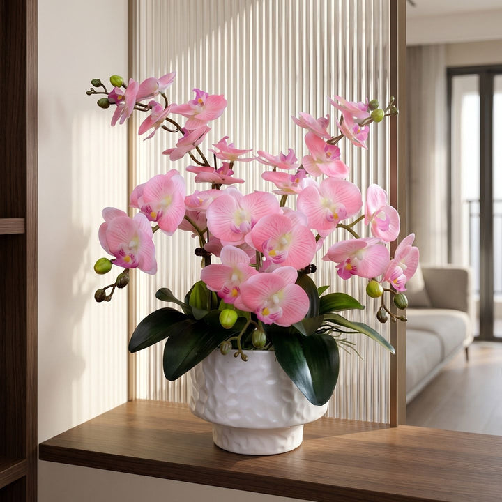 Lifelike Orchid Floral Centerpiece