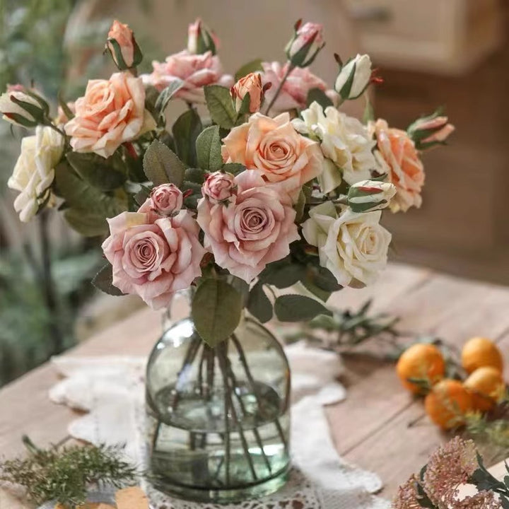 Lifelike Decorative Rose Stem