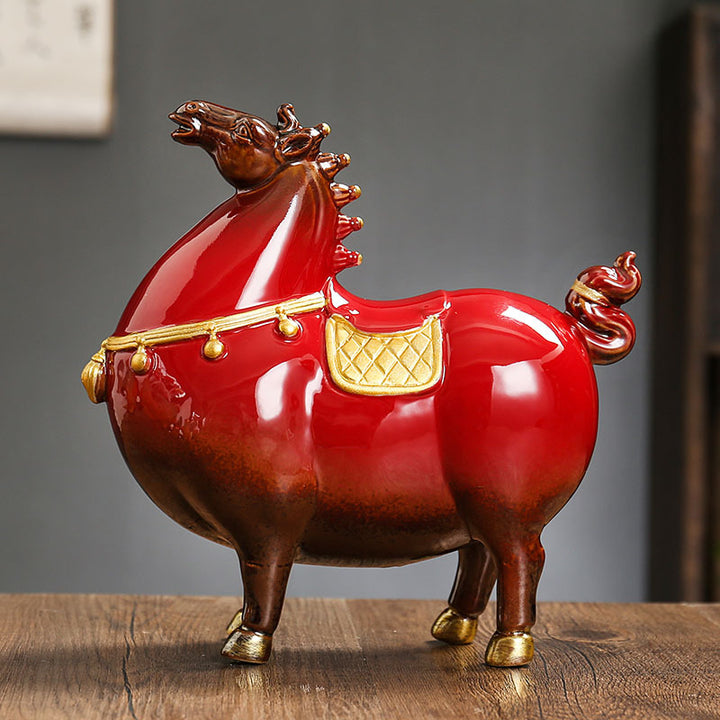 Decorative ceramic horse Kalsten