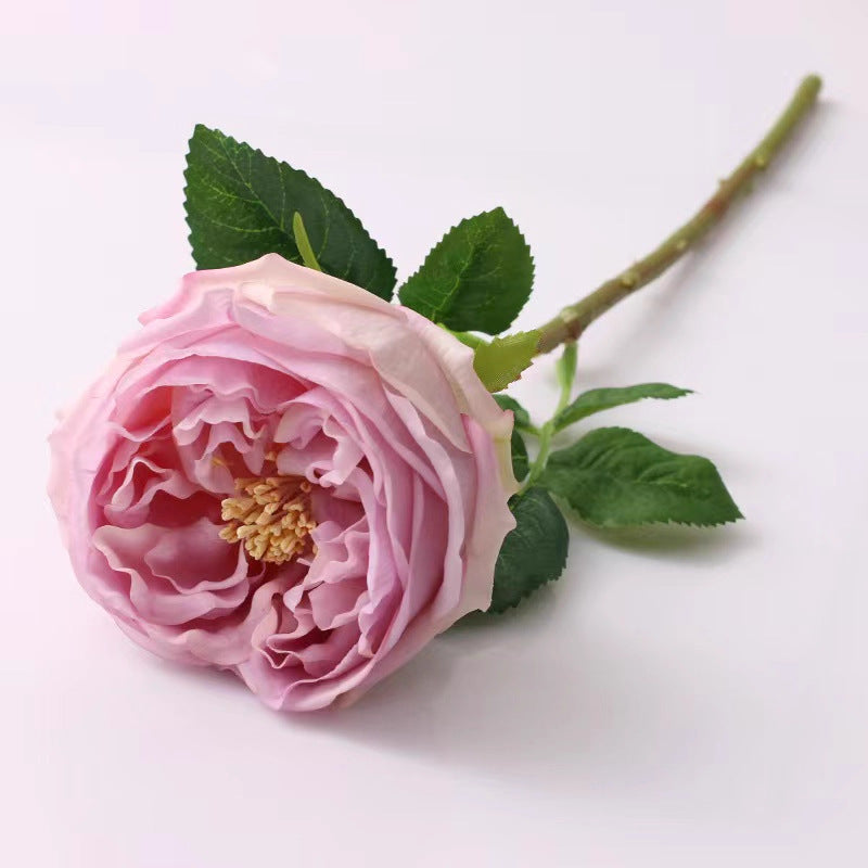 Realistic Faux Peony Flower Stem