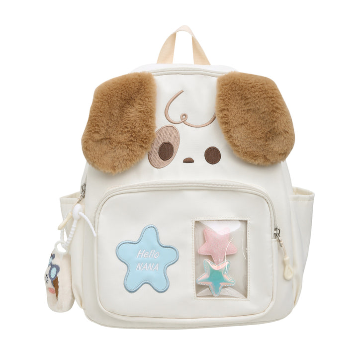Kawaii Plush Backpack with Dog Design Kalsten