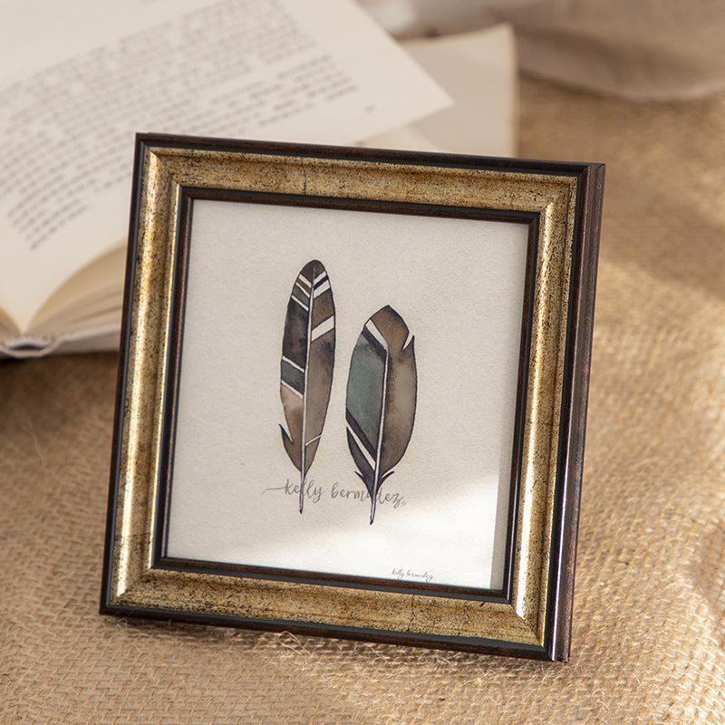 Elegant Feather Art Frame