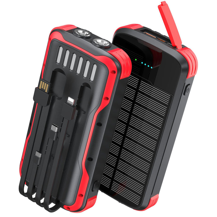 Portable solar power bank with multifunctional charging ports Kalsten