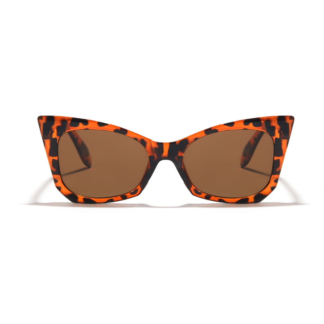 Women's sunglasses in trendy cat-eye design with striking leopard pattern Kalsten