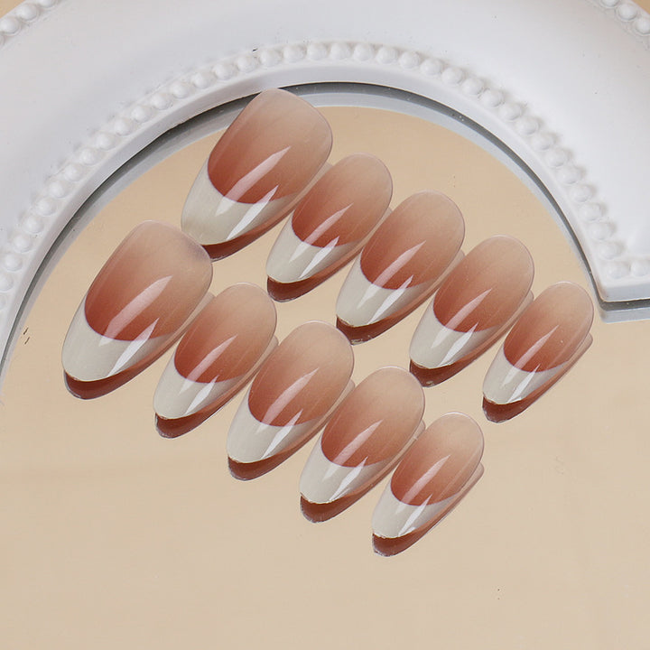 Elegant French Tip Press-On Nail Set Kalsten 1789388881
