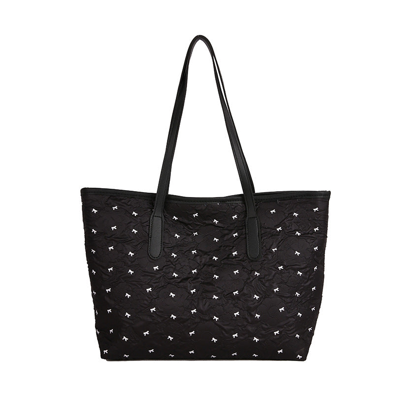 Quilted Tote Bag with Pattern Kalsten