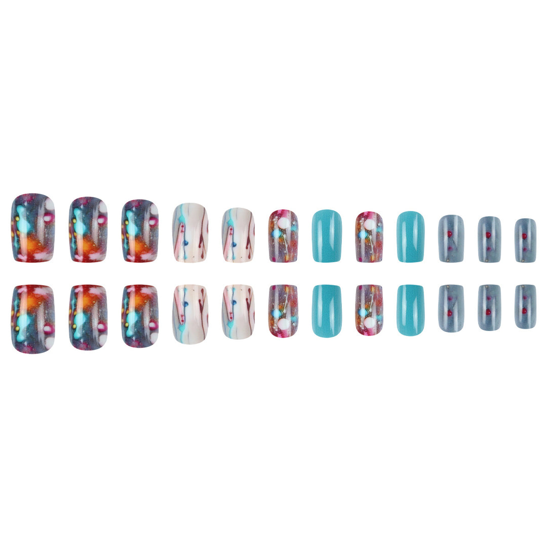 Artistic Splatter Nail Art Press-On Nails Kalsten