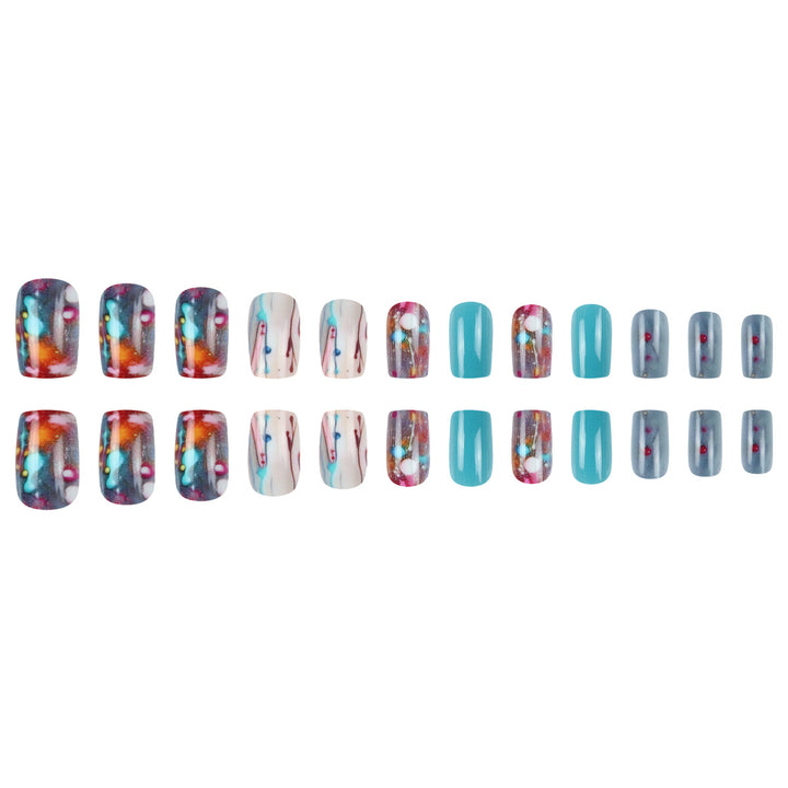 Artistic Splatter Nail Art Press-On Nails Kalsten