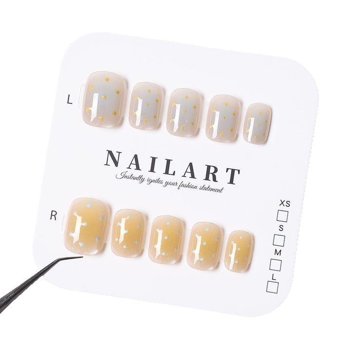 Artistic Press-On Nail Set with Contemporary Designs Kalsten