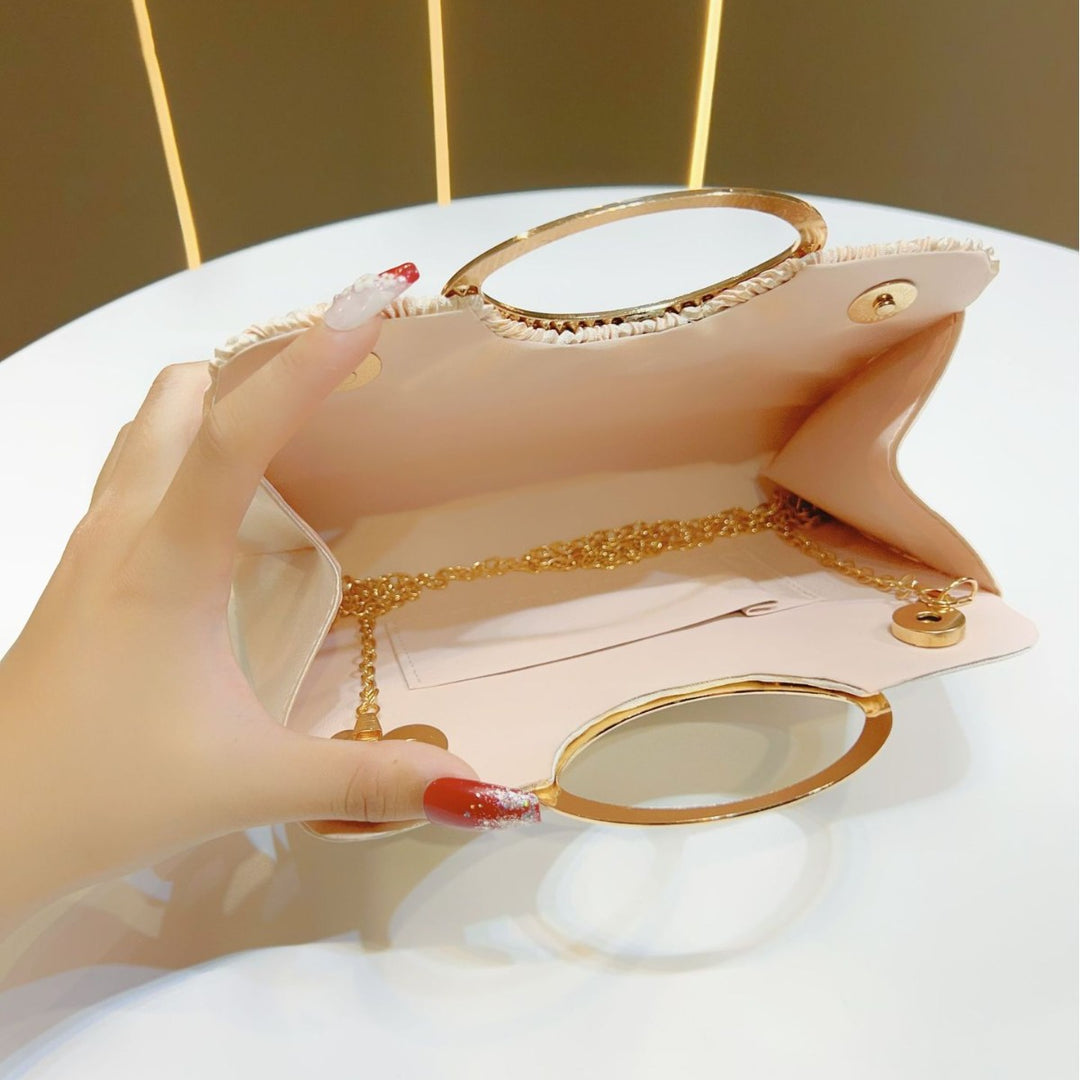 Elegant Pleated Evening Clutch