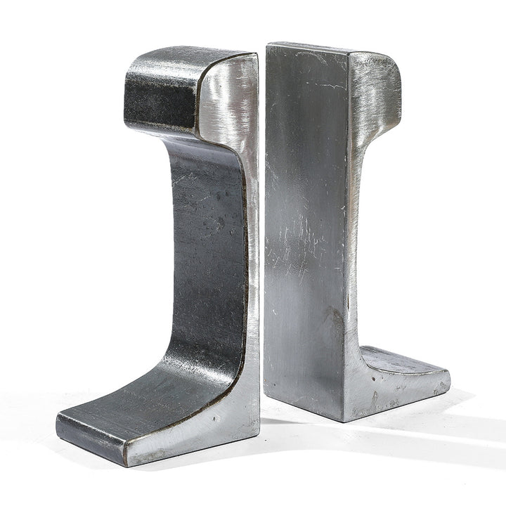 Industrial-Style Metal Bookends