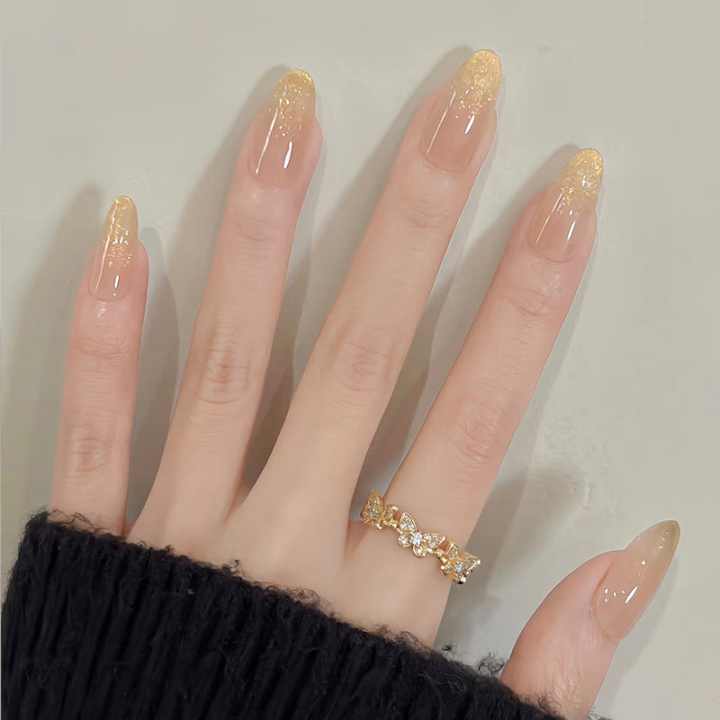 Premium Long Almond-Shaped Press-On Nails Kalsten