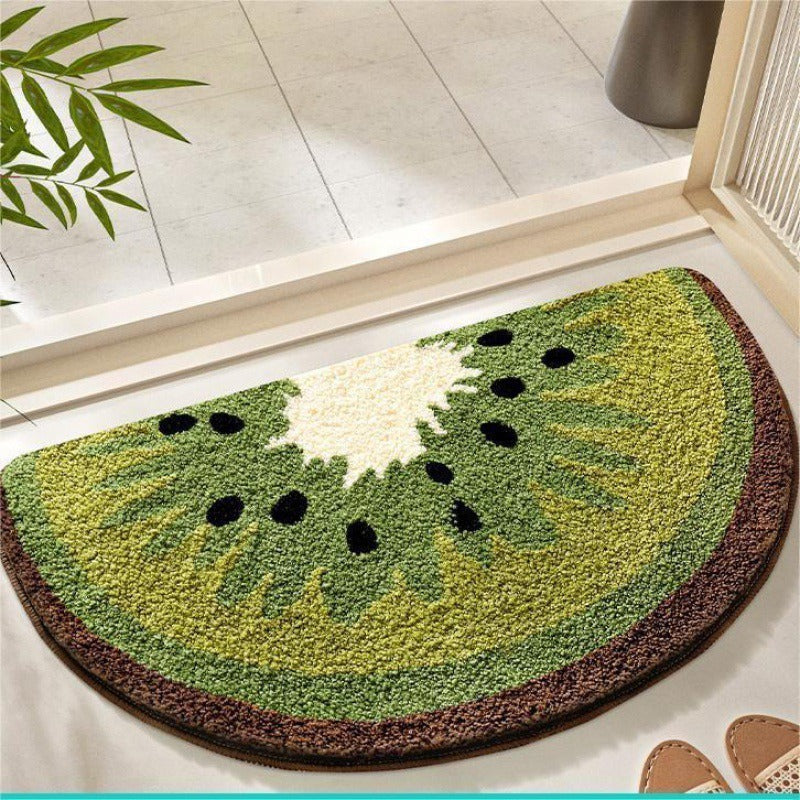 Lemon Slice Shape Bath Mat Kalsten