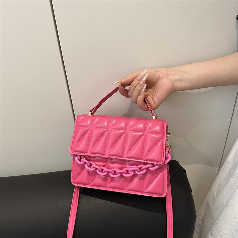 Quilted Mini Satchel Handbag Kalsten