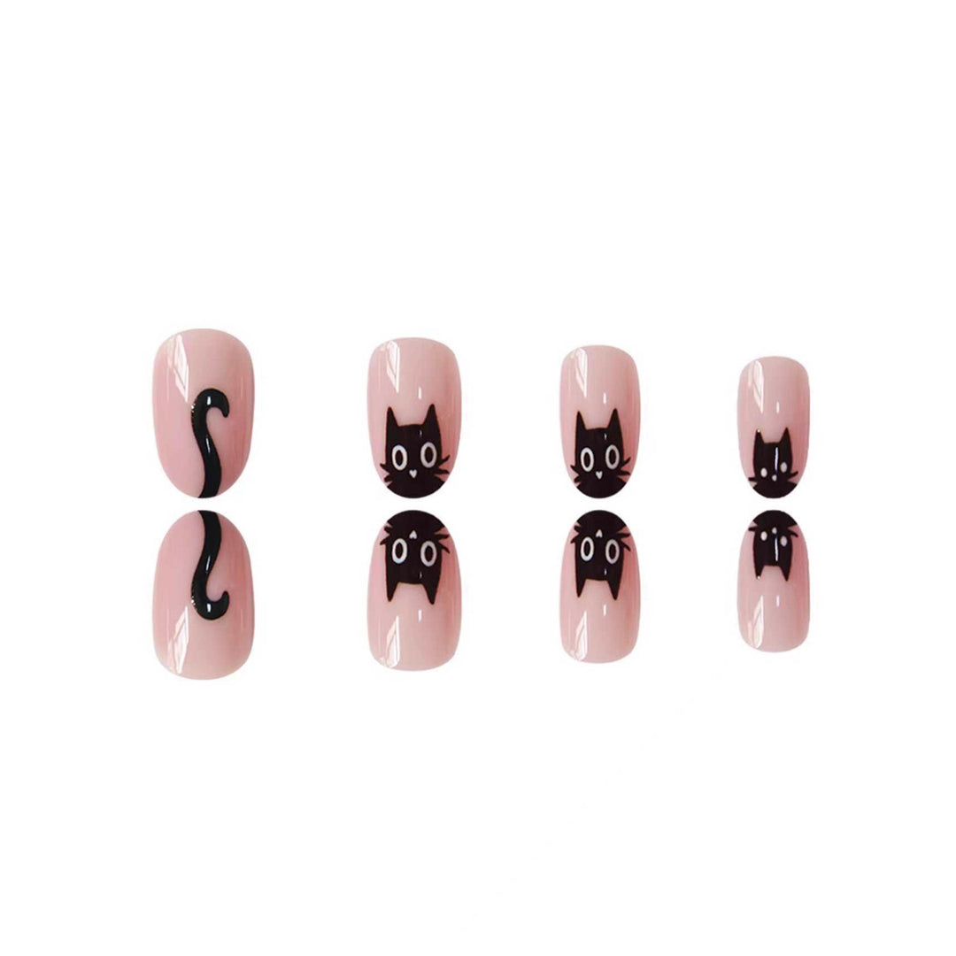 Cat-Themed Nail Art Extensions Kalsten