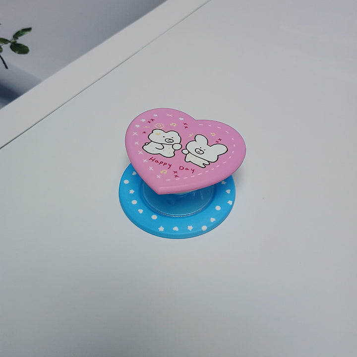 Heart-Shaped Character Phone Grip Kalsten