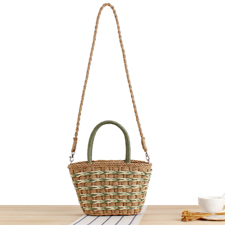 Hand-knotted basket bag with practical carrying handles Kalsten