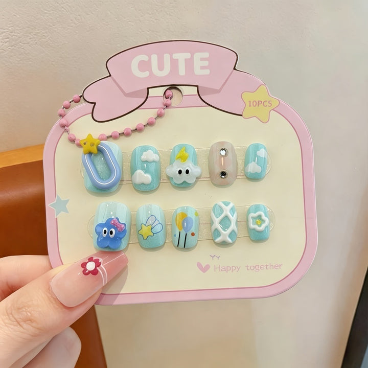 Creative artificial nails with 3D designs Kalsten