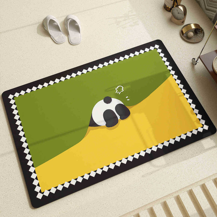 Adorable Panda-Themed Area Mat